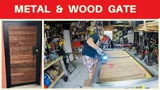 diy Metal And Wood Entry Gate