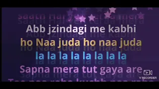 Sapna mera Tut Gaya karaoke with female voice asha RD