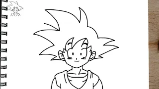 How to draw GOTEN STEP BY STEP from Dragon Ball Z