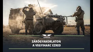 Zárógyakorlaton a vegyiharc ezred