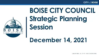 Boise City Council - Strategic Planning