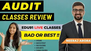 Honest Review of AUDIT CLASSES of @NeerajArora Sir   - WATCH BEFORE BUYING CLASSES !!!