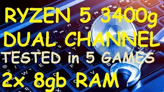 Ryzen 5 3400g 2x 8gb RAM, DUAL CHANNEL vs Single Channel Test , WORTH IT, REVIEW 2020, Fortnite.