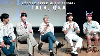 [4K] 220521 아스트로 ASTRO  애플뮤직 대면 팬싸 (APPLE MUSIC FANSIGN) - TALK, Q&A