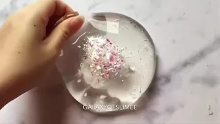 Clear Slime   Most Satisfying Slime Asmr Video Compilation !! 1