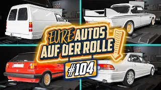 SCHRECKSEKUNDE im BMW E9! - Prüfstandstag Halle77 - JAN nimmt EURE Autos ran!