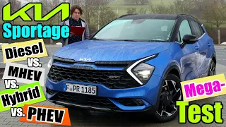 MEGA-TEST 2023 Kia Sportage 1.6 CRDi 48V AWD (136 PS) GT-Line - MHEV HEV PHEV - Test Bericht Meinung