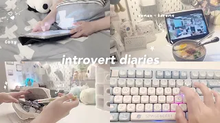 Introvert diaries ෆ cozy and peaceful night routine, ramen + kdrama, reading & slow living