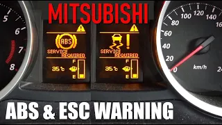 Diagnose & Fix ABS/ASC Warning on Mitsubishi Lancer, Outlander, ASX, Inspira.