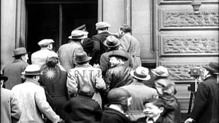 'Wanted' posters seeking information about the kidnapping of Charles Lindbergh, J...HD Stock Footage