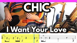 Chic - I Want Your Love [1978] | BASS Cover | TABS
