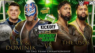 WWE 2K20 Rey & Dominik Mysterio vs The Usos Money in the Bank 2021 Prediction Match Gameplay