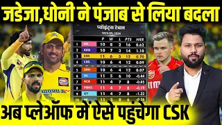 CSK VS PBKS: Jadeja की तलवार के वार से पंजाब बाहर, अब प्लेओफ में ऐसे पहुँचेगी Dhoni की CSK