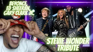 LEGENDARY!!! BEYONCE x ED SHEERAN x GARY CLARK JR. - TRIBUTE TO STEVIE WONDER | REACTION