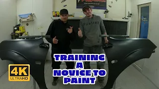 Spray Painting Training Day With Dan Chambers and VW Caddy 2K Build HELP