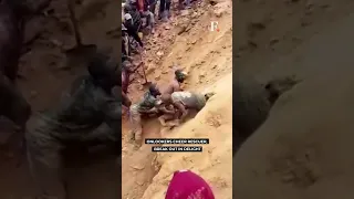 Watch: Miners in Congo Make Dramatic Escape From Collapsed Gold Mine
