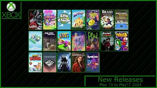 New Xbox Games for May 13 to 17 2024