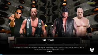 WWE2K24 Stone Cold Steve Austin & The Rock vs Brothers of Destruction