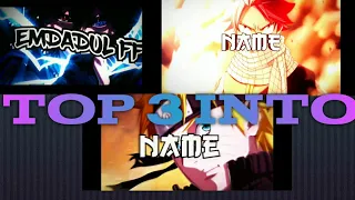 TOP 3 anime INTRO PANZOID No copyright! BEST GAMING Intro/