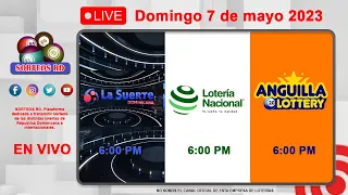 Lotería Nacional y La Suerte Dominicana 📺│Domingo 7 de mayo 2023 - 6:00 PM