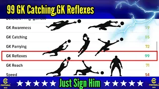 99 Goalkeeper Catching & Reflexes! || Cheapest GK EVER! - eFootball 2023 Mobile