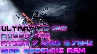 Star Wars Jedi Fallen Order ultrawide 21:9 2560x1080 l RX580 l Ryzen 7 1700 l 16gb RAM