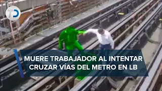 Trabajador del Metro CdMx fallece por caer a las vías en la Línea B