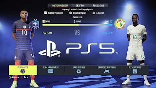 FRANCE vs SENEGAL // FIFA 22 PS5 Gameplay Ultimate PC MOD