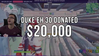 Nick Eh 30 RECEIVES a $20,000 dollar DONATION for CHARITY