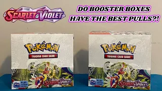 I opened TWO SCARLET & VIOLET BOOSTER BOXES to try and COMPLETE THE SET!! + APRIL SLAB GIVEAWAY!!