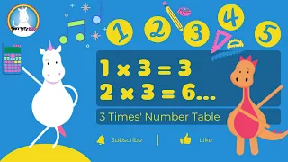 3 Times Table Song | Times Table Songs | Multiply by 3 | Times Table Fun | Number Fun (TinyTotzKidz)