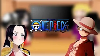 Some warlords React to Luffy (Ships Boa x Luffy) "cringe" moments