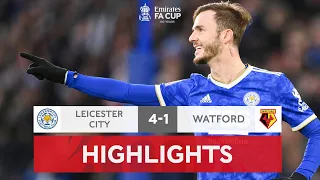 Holders Ease Past Watford | Leicester City 4-1 Watford | Emirates FA Cup 2021-22