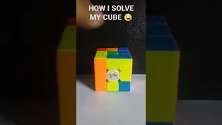 how to solve rubik's cube in 1 second magic trick😲😂#shorts