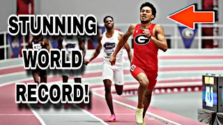 SHOCKING WORLD RECORD! Christopher Morales Williams runs Fastest 400m Ever at the 2024 SEC Indoors