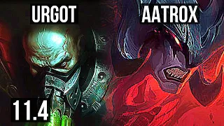 URGOT vs AATROX (TOP) | Rank 2 Urgot, 2/0/3, 400+ games | NA Challenger | v11.4