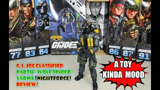 G.I. Joe Classified Parth "WOLF SPIDER" Varma (Nightforce) Review!