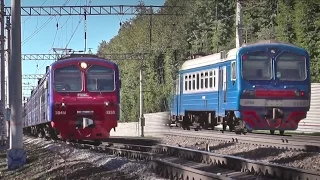 Электропоезда ЭД4М-0353 «РЭКС» и ЭД4М-0253