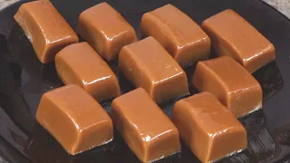 3 Ingredients Easy Caramel Toffee Recipe | How to make caramel candy at home