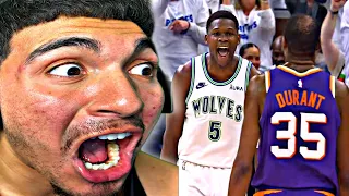 ANTHONY EDWARDS IS BUILT FOR THIS! Timberwolves vs Suns Game 1 Full Highlights | 2024 WCR1 Reaction