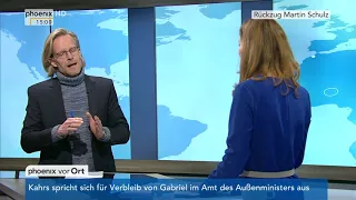 Prof. Volker Kronenberg zum Verzicht von Martin Schulz auf den Außenministerposten am 09.02.18