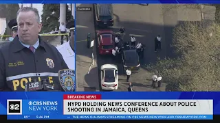 NYPD holding news conference about police shooting in Queens