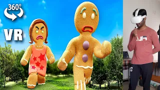 Experiencing 360° VR - GIANT GINGERBREAD MAN Attacks?