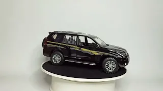 Toyota Land Cruiser Prado 2018 Модель 1:24 Черный