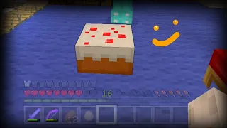 a strange compilation of Stampy eating cake