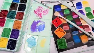 Really Great Gouache in the Pretty Pink (or mint) Box! Miya Gouache Review