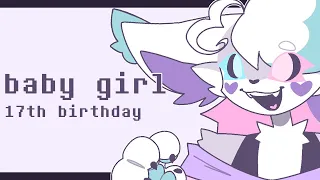 ☆ :: baby girl :: animation meme :: birthday !!