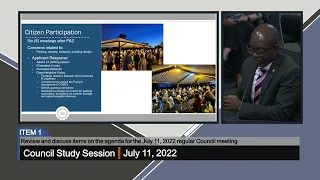 Council Study Session - 7/11/2022