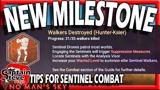 No Man's Sky New Medal Milestone Sentinel Walker Hunting Tips And tricks NMS Guide Captain Steve