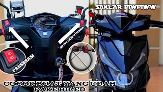 Pasang saklar costume  PASSBEAM  piw piw di honda BEAT ESP